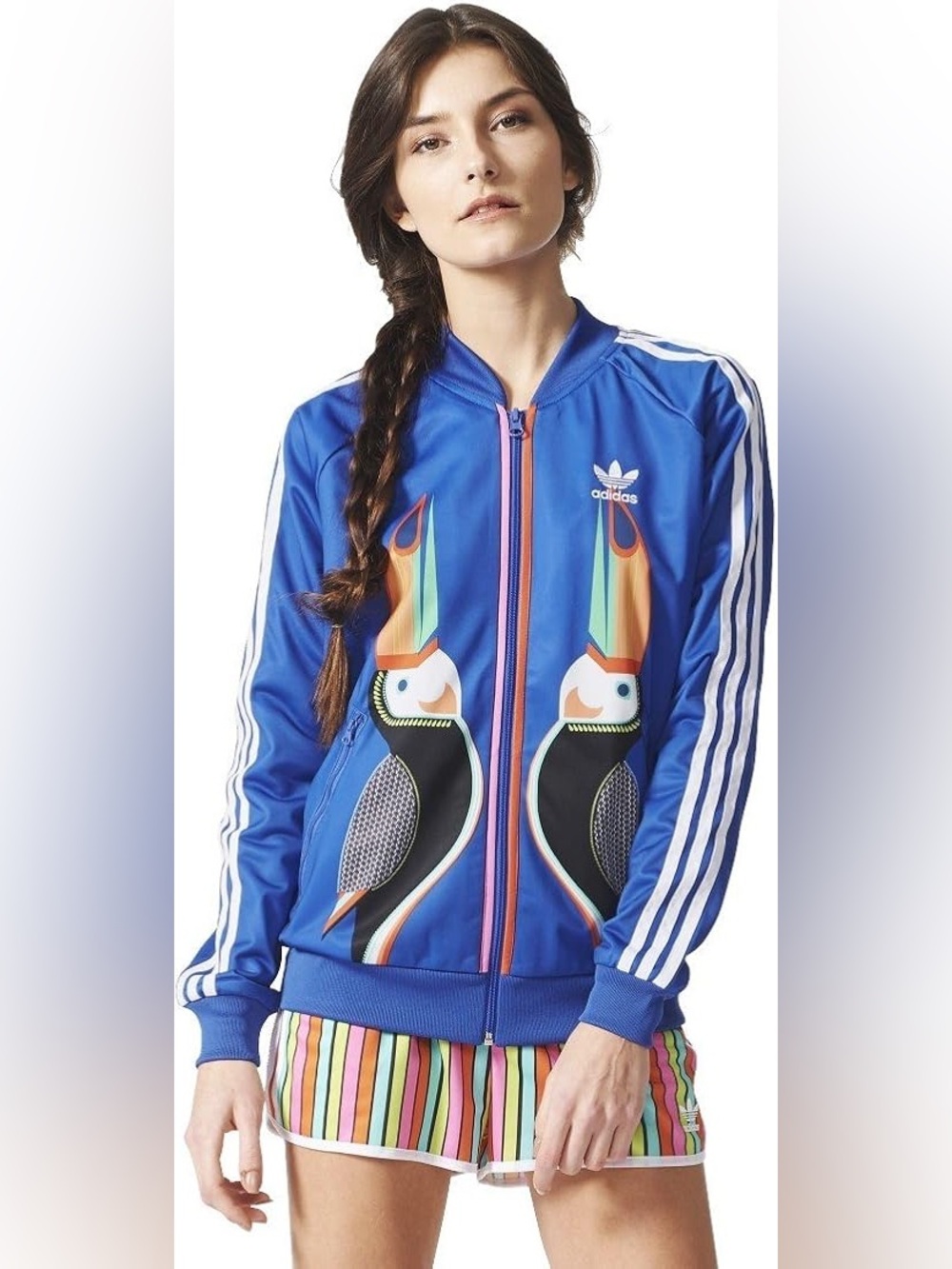 adidas Royal Blue Toucan Appliqué Track Jacket
